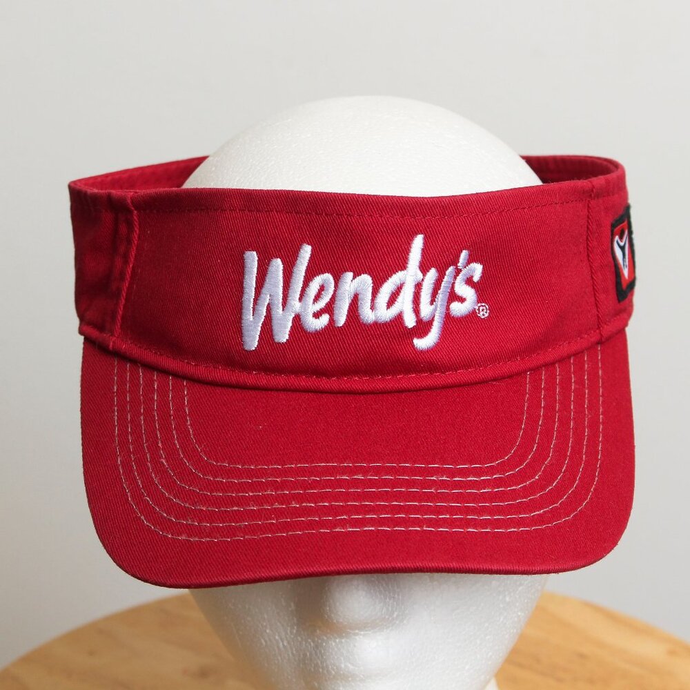 Wendys Employee Visor Mens Red OS